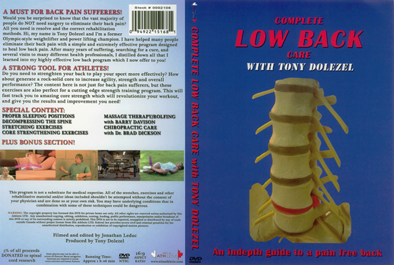 Complete Lower Back Care DVD Video