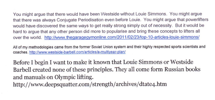 Westside Barbell Article